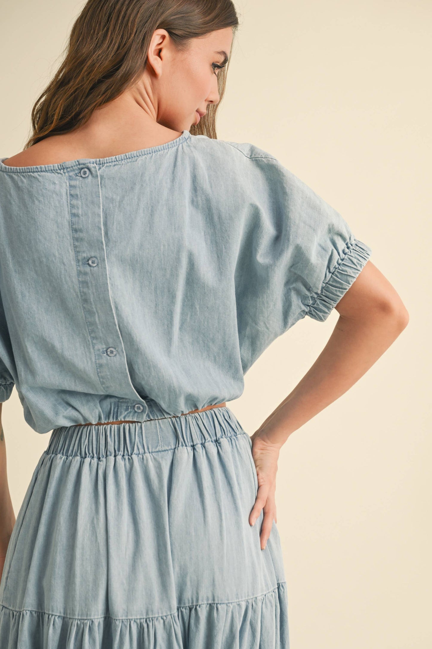 Juni's Denim Top