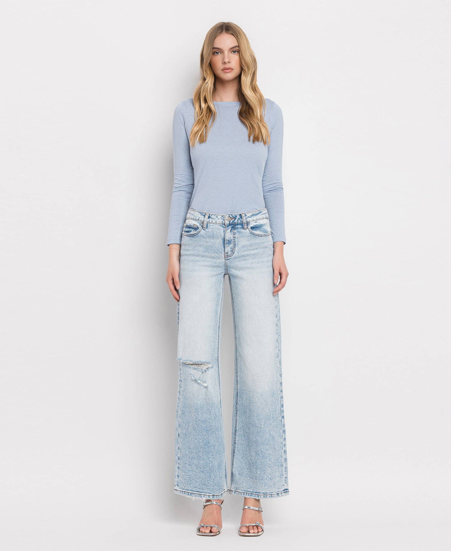 High Rise Wide Leg Jeans
