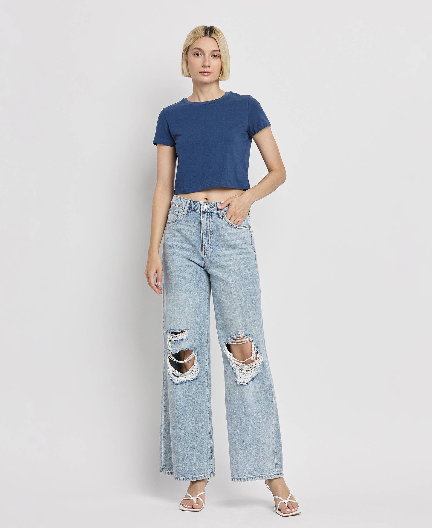 SCARLETT High Rise Wide Leg Jeans