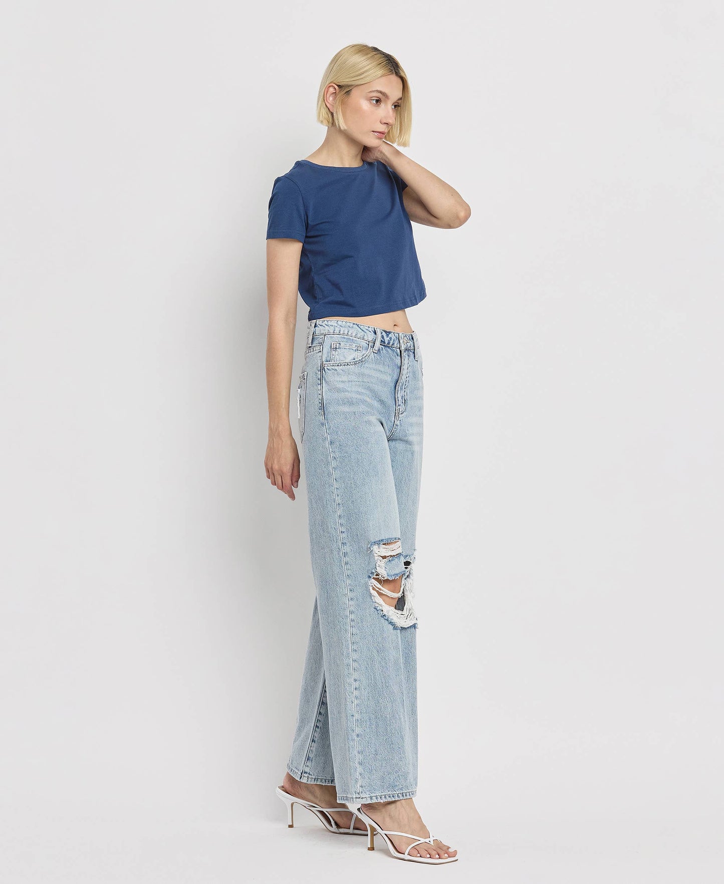 SCARLETT High Rise Wide Leg Jeans