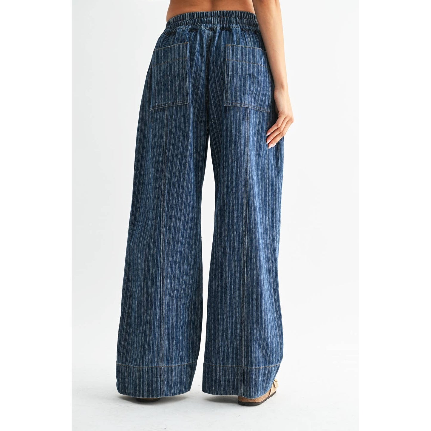 Khloe Striped Relaxed Fit Denim