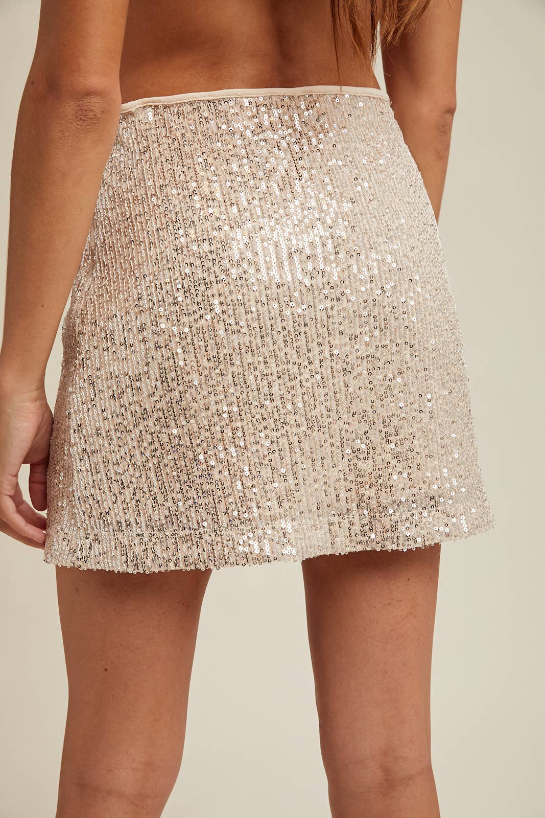 Noel Sequin Mini Skirt