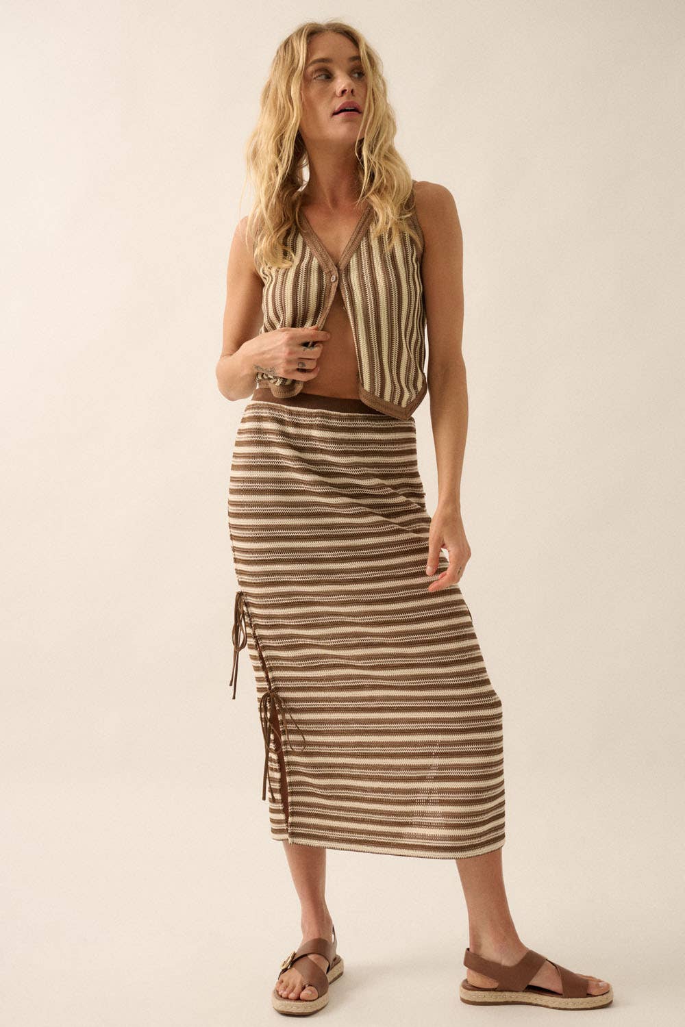 Rhapsody Button Down Cropped Vest