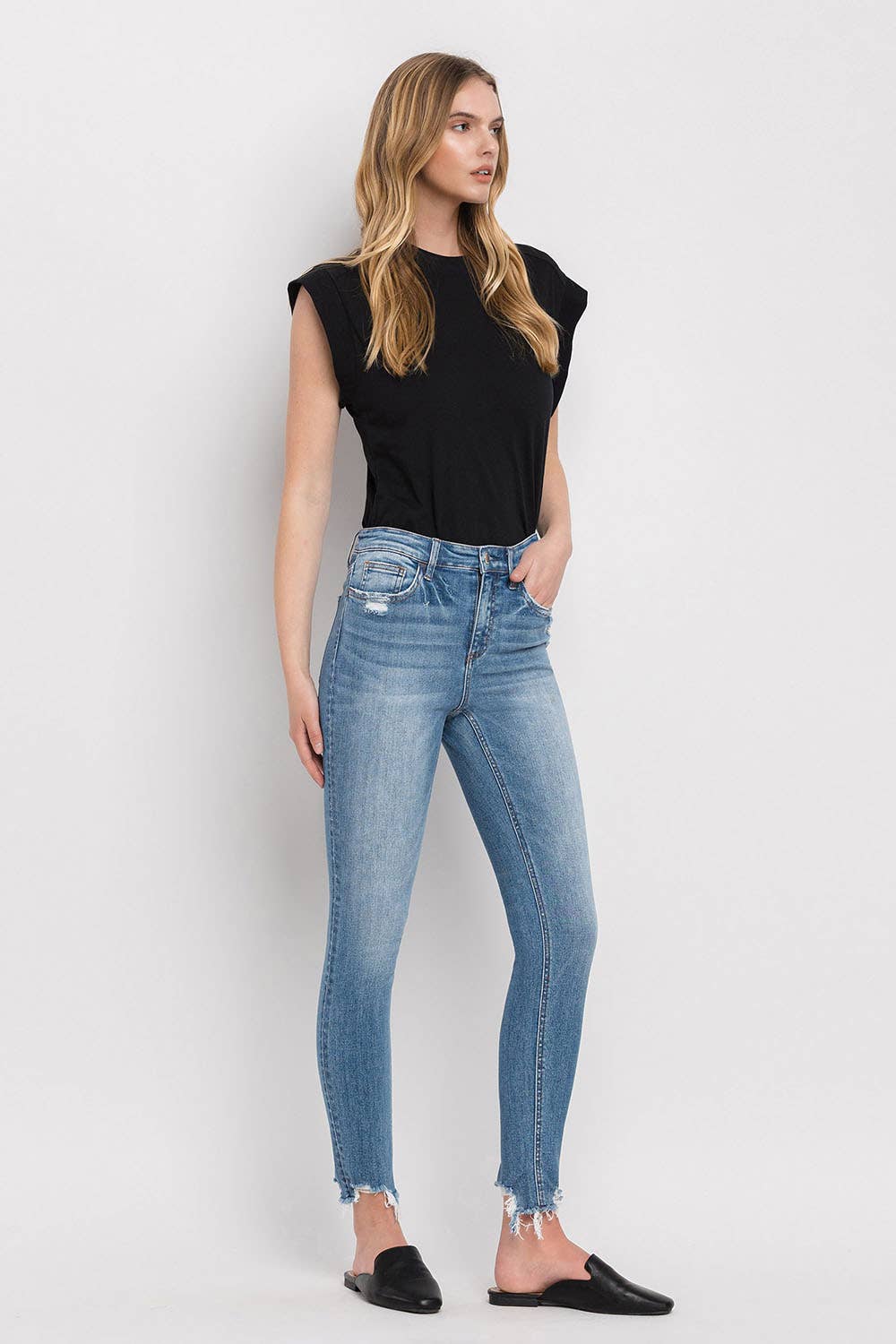 SOPHIA high rise ankle skinny