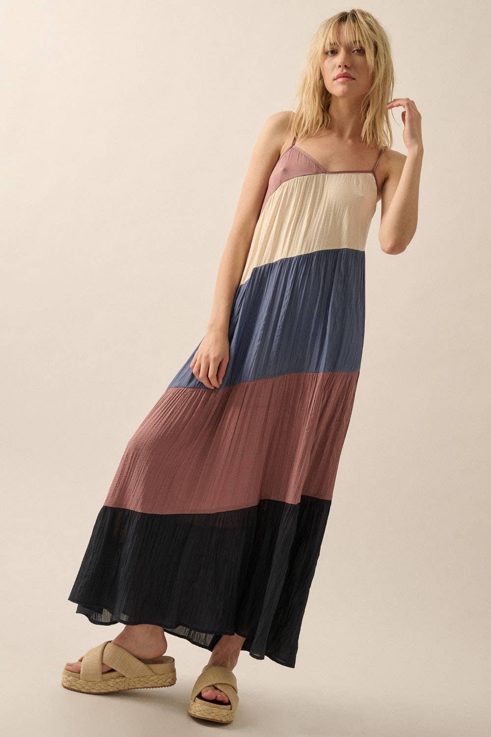 Ashton Color Block Maxi Dress