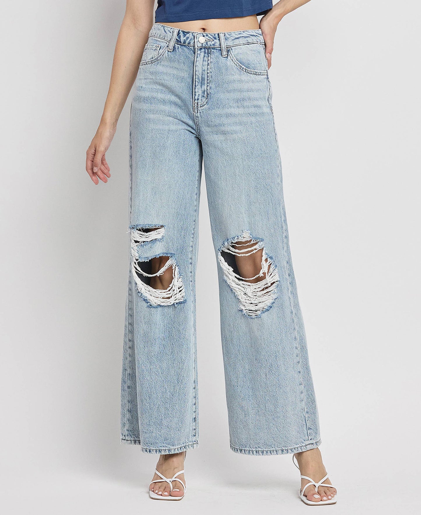 SCARLETT High Rise Wide Leg Jeans