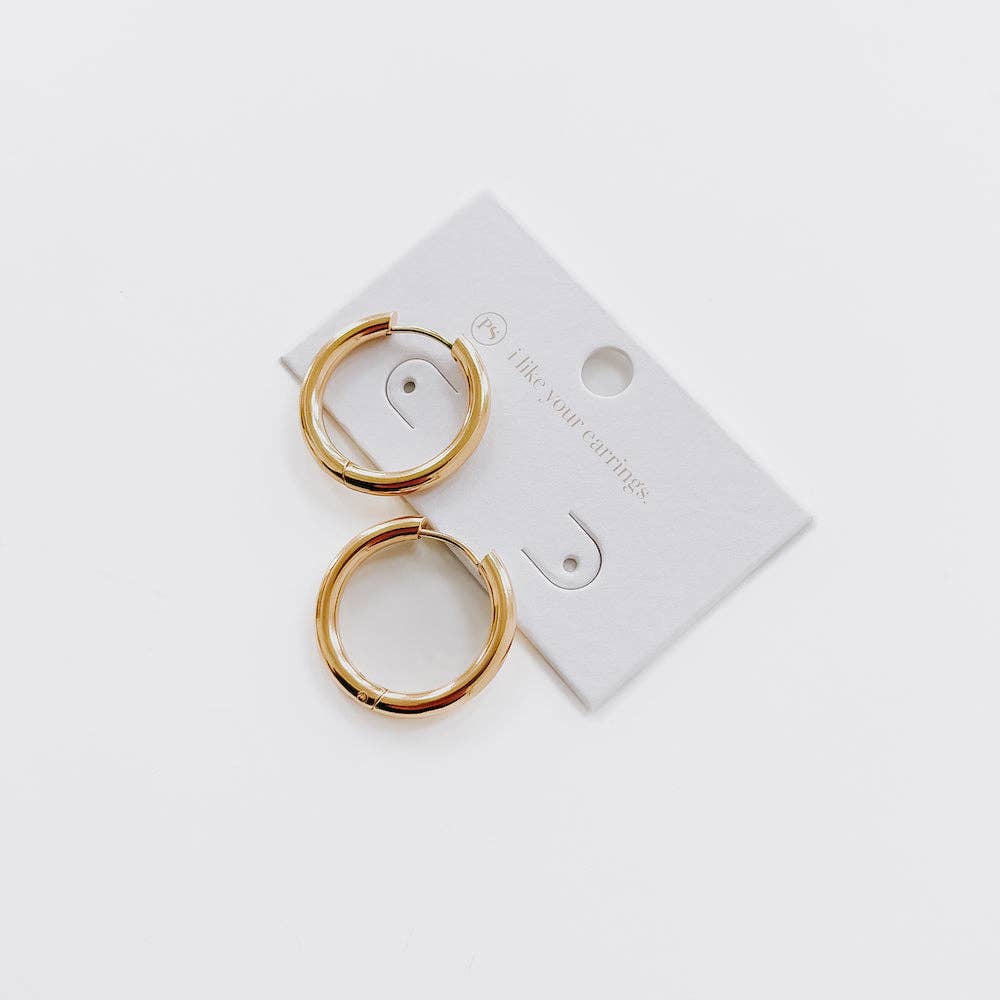 Sweetheart Hoop Earrings