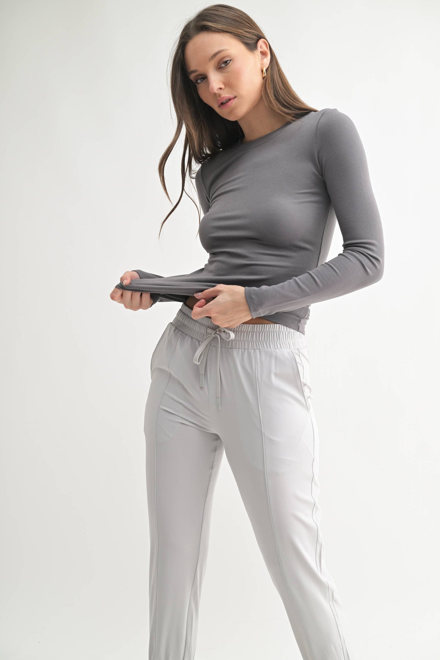 Essential Long Sleeved Ribbed Top