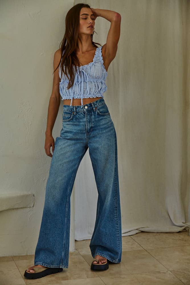 Nola Gingham Crop Top