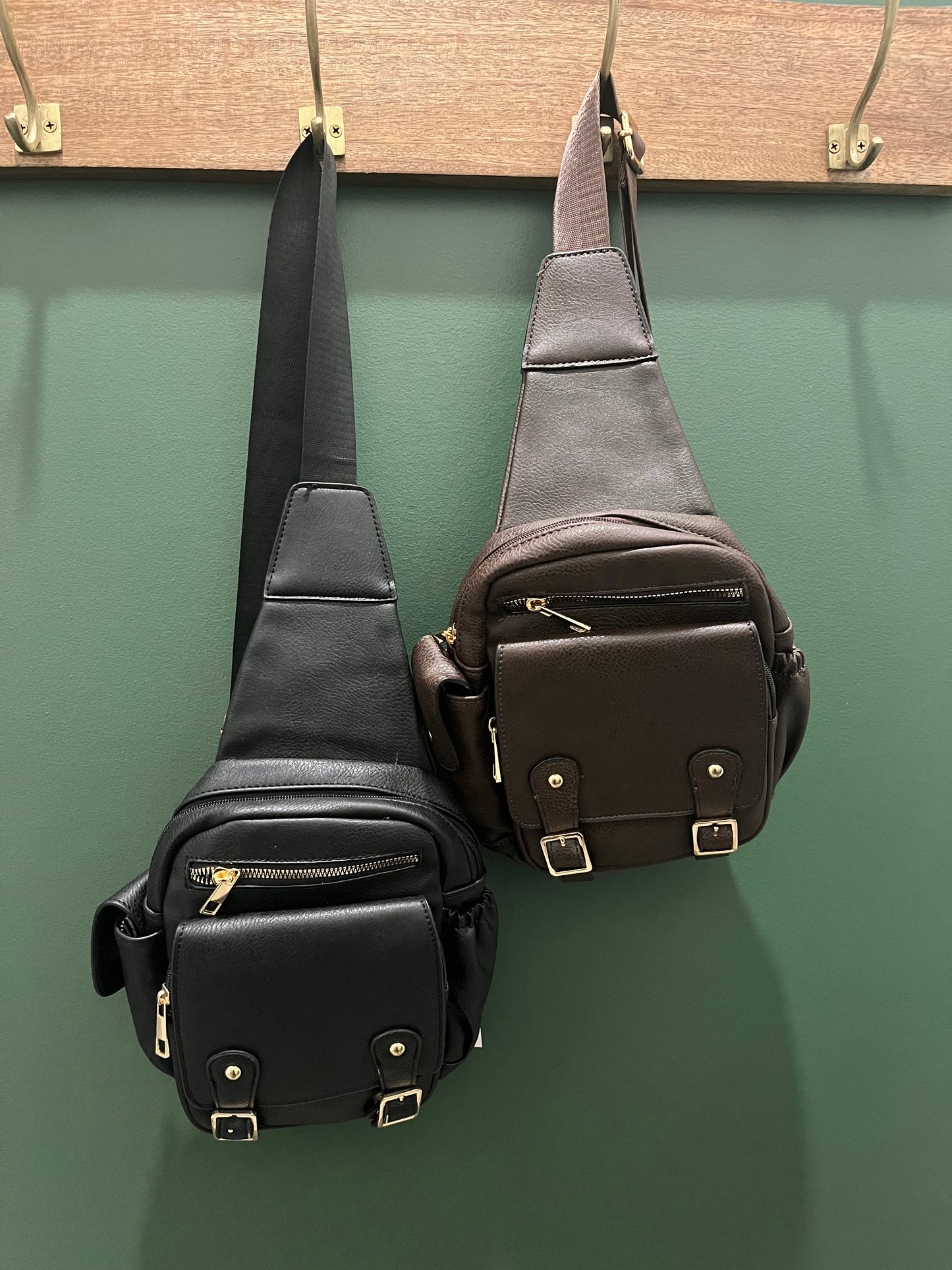 Peta Approved Leather Crossbody Bag
