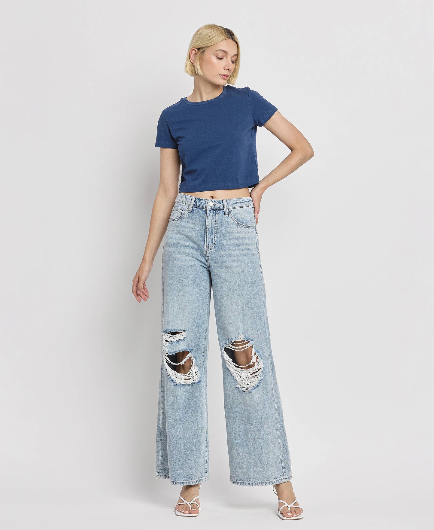 SCARLETT High Rise Wide Leg Jeans