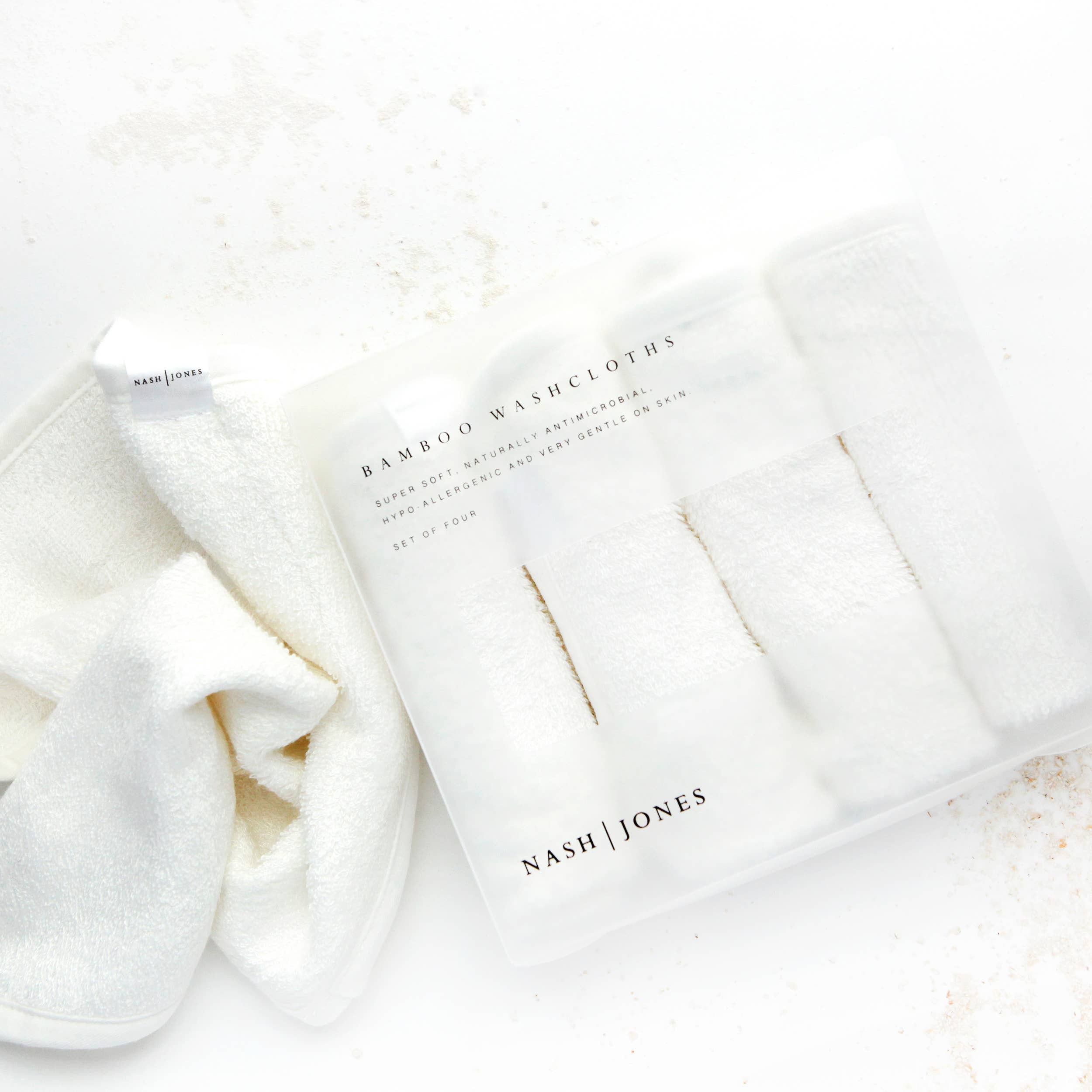 100% Bamboo Washcloths: Facial washcloths