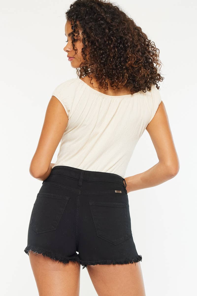 Archer Black Denim Shorts