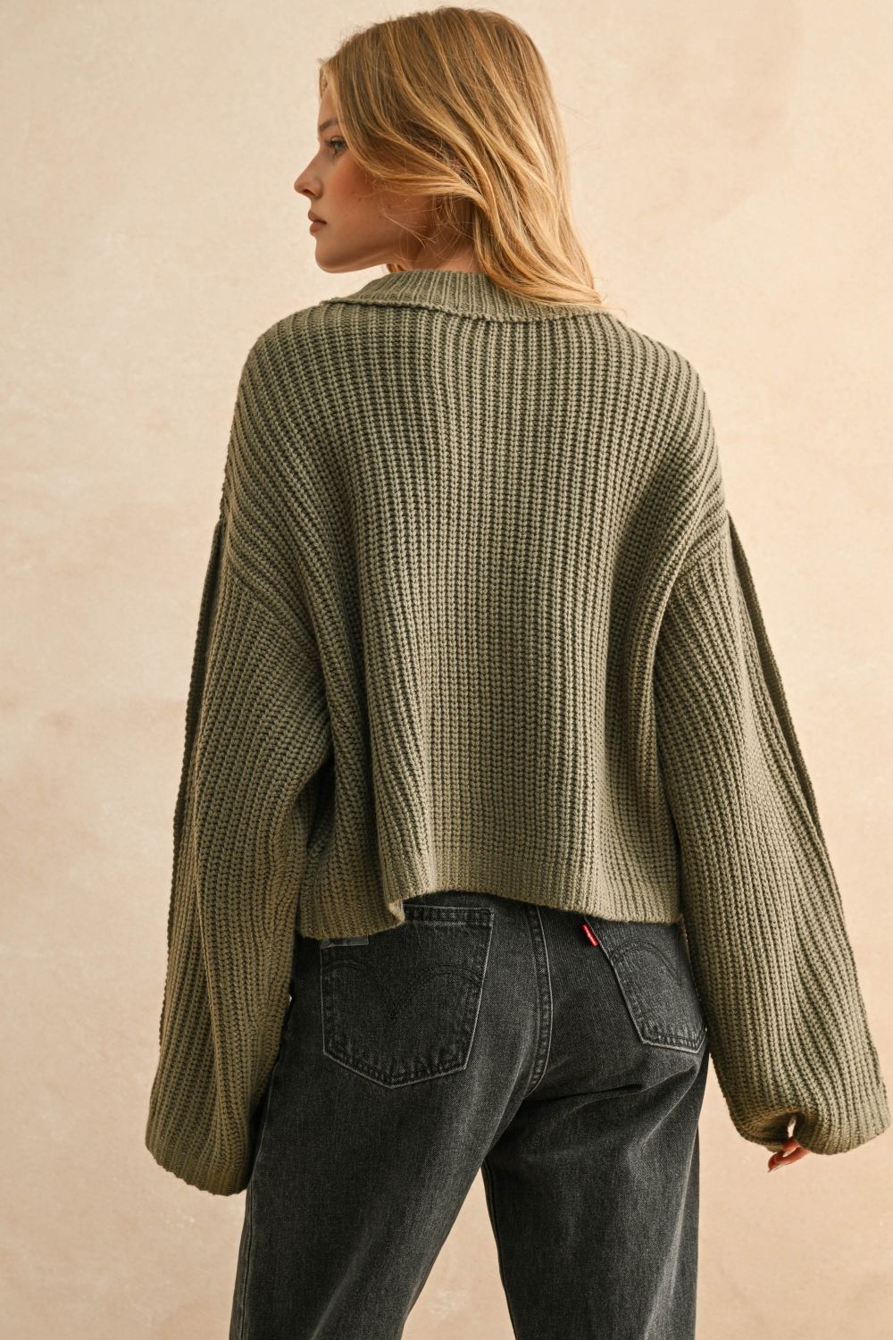 Tay Wide Neck Long Sleeve Sweater