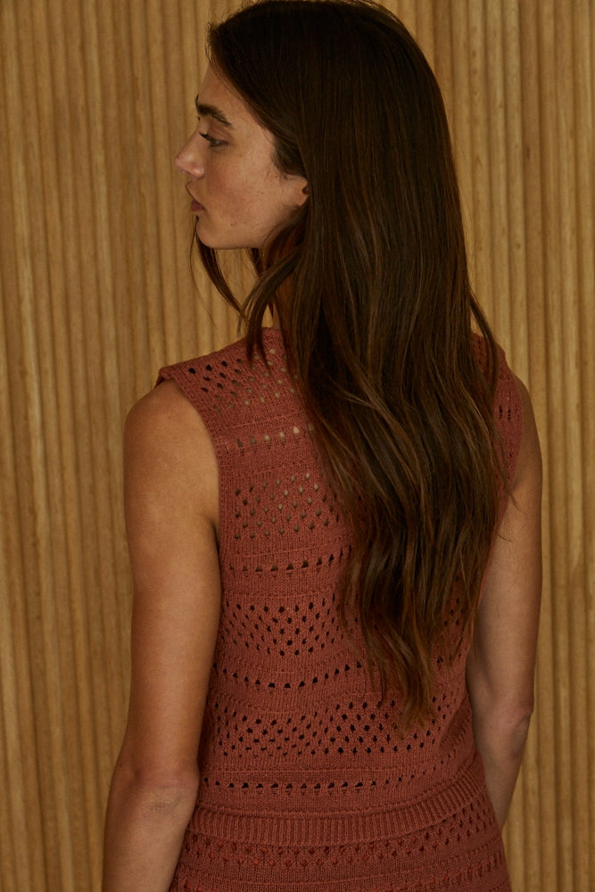 Anabela Crochet Vest Top