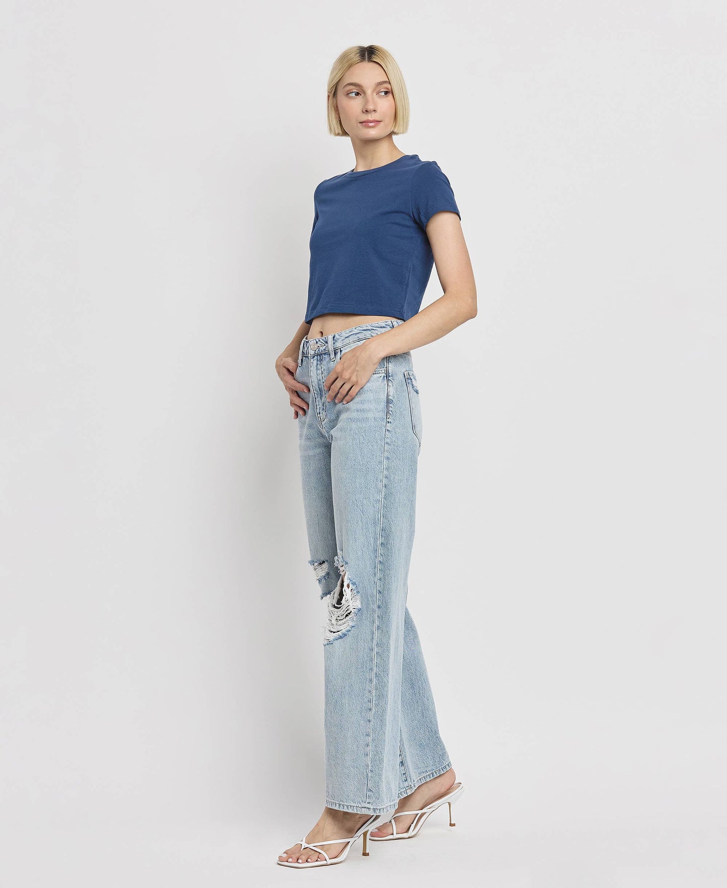 SCARLETT High Rise Wide Leg Jeans