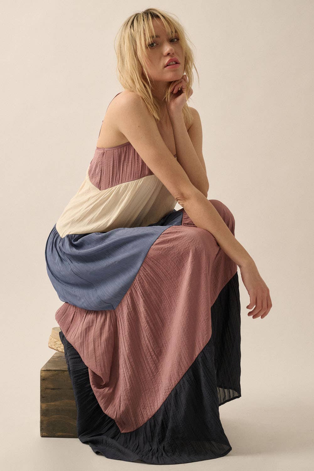 Ashton Color Block Maxi Dress