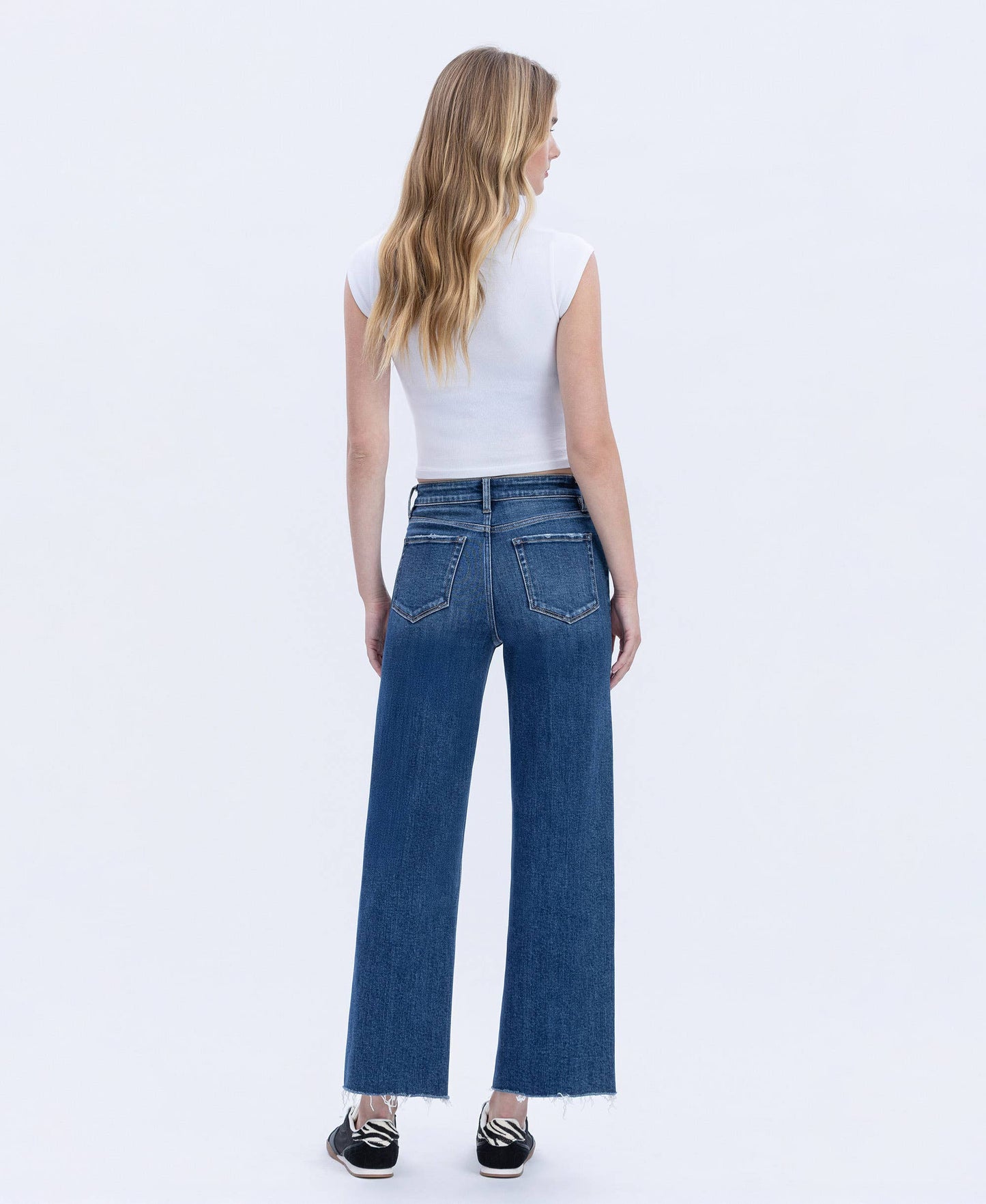 High Rise Trouser Wide Leg Jeans