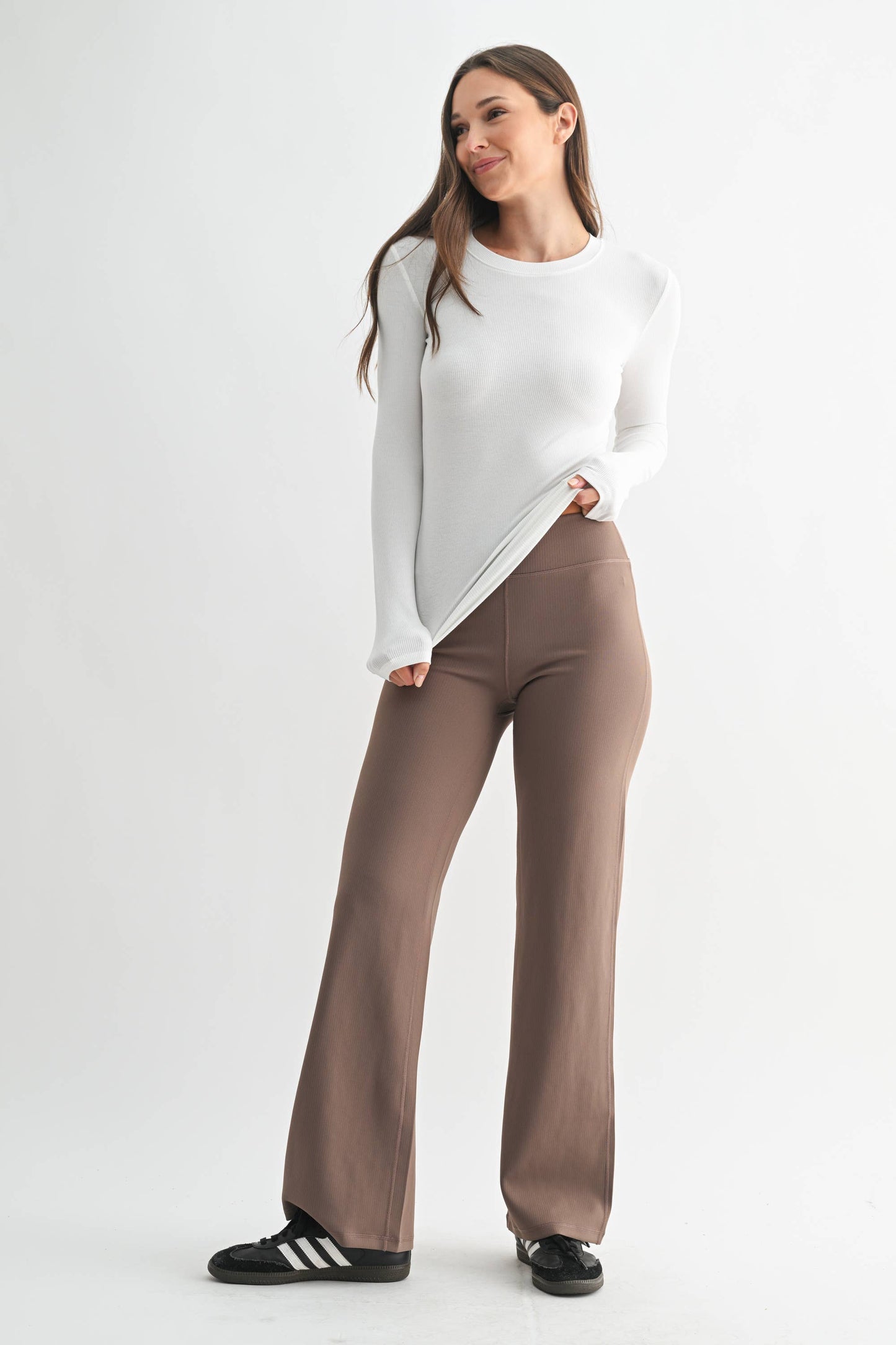 Essential Long Sleeved Ribbed Top