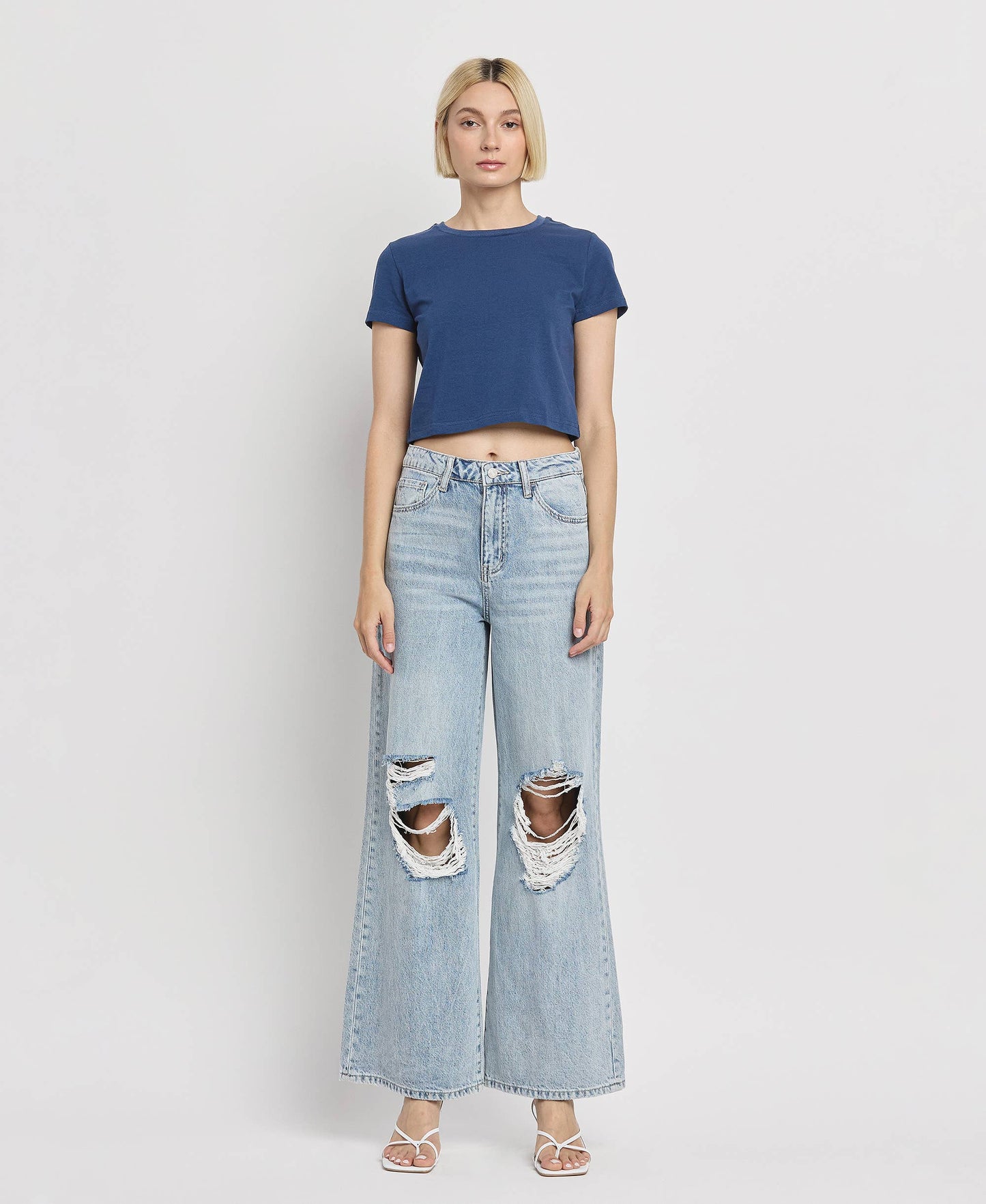 SCARLETT High Rise Wide Leg Jeans