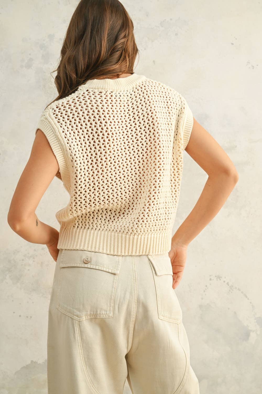 Devon Crochet Knitted Top
