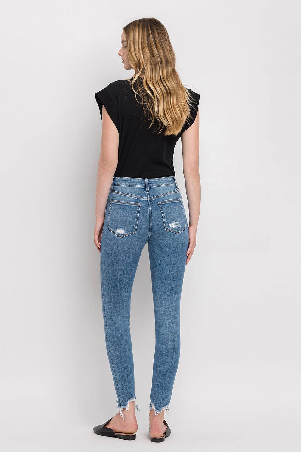SOPHIA high rise ankle skinny