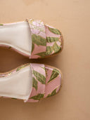 Rose Garden Gingham Wrap Wedge