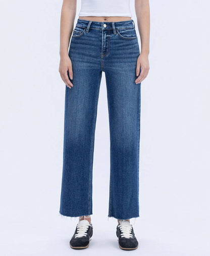 High Rise Trouser Wide Leg Jeans