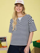 Juniper Colorblock Stripe Tee