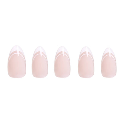 Paris Press-On Nails | Classic French Tip Short Almond