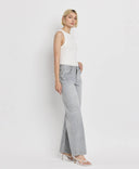 HIGH RISE LIGHT GREY WIDE LEG JEANS