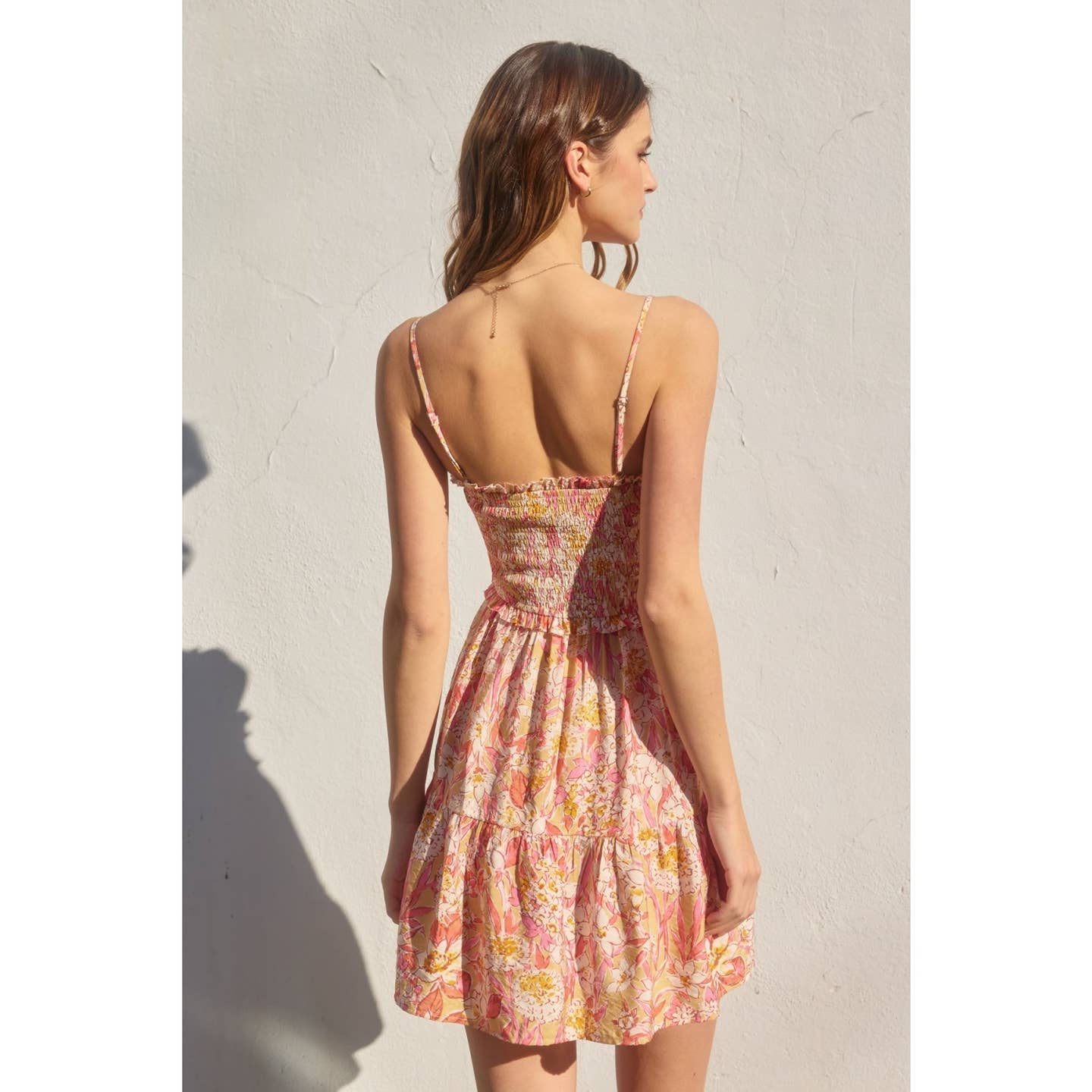 Probably Should Smocked Sweetheart Mini Dress