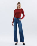 Hallie High Rise Raw Hem