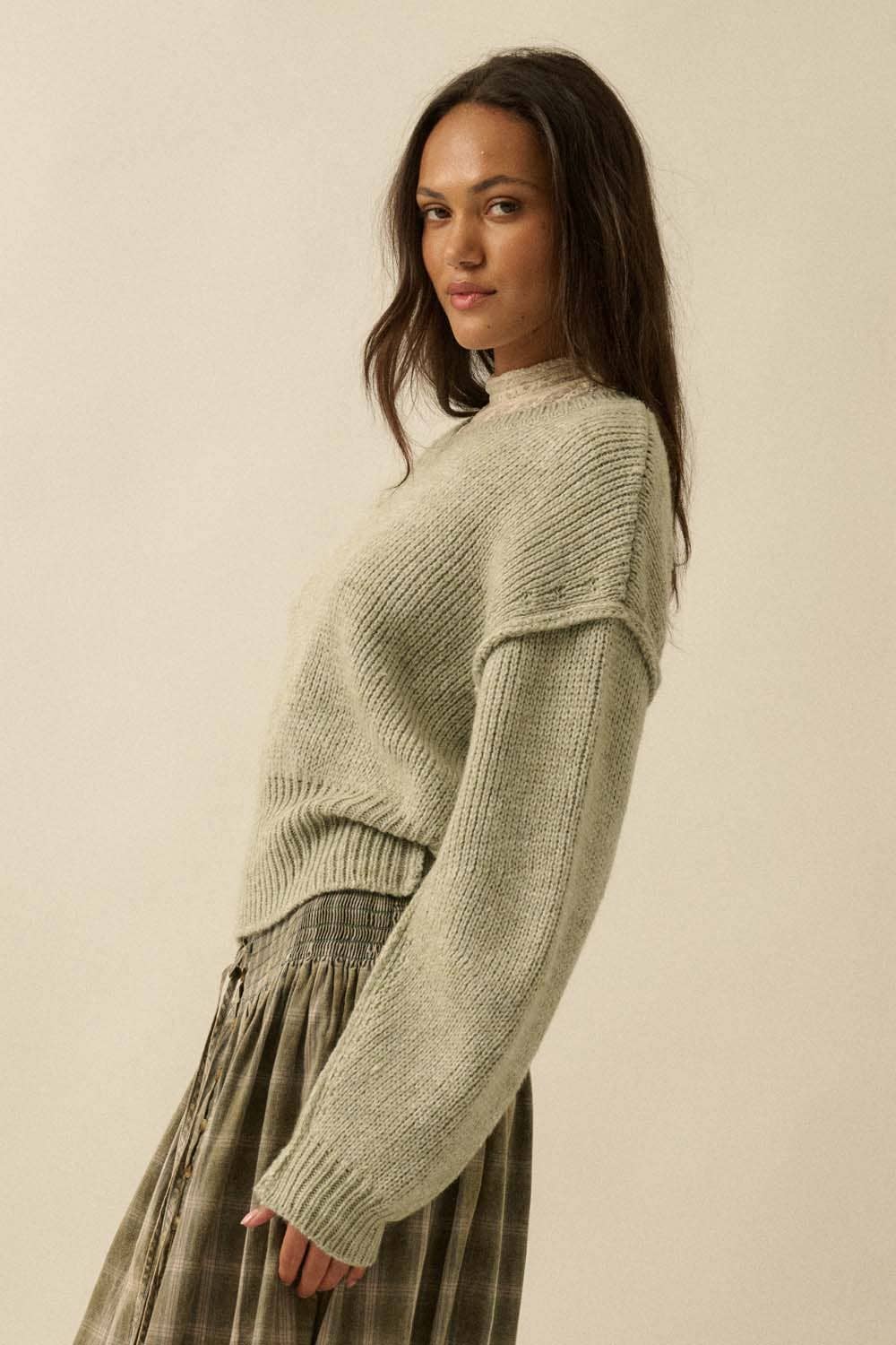 Drop Shoulder Sweater