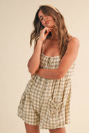 Nova Plaid Romper