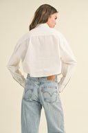 Laura Cropped Button-Down Shirt