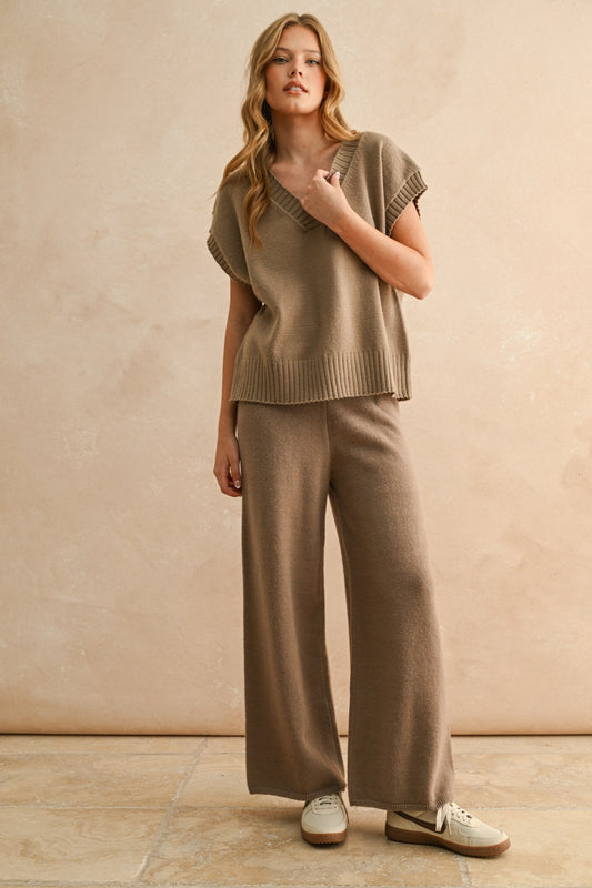 Bridget Wide Leg Sweater Pants