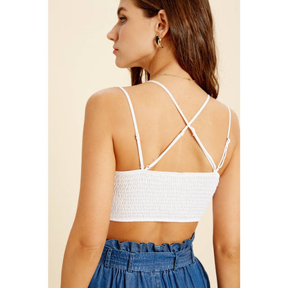 Ruthie Floral Scalloped Lace Bralette