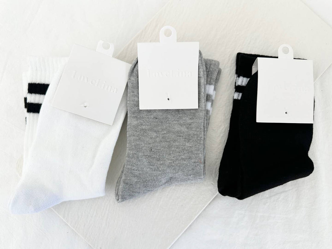 Classic Sporty Crew Socks