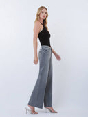 Mags Mid Rise Grey Wide Leg