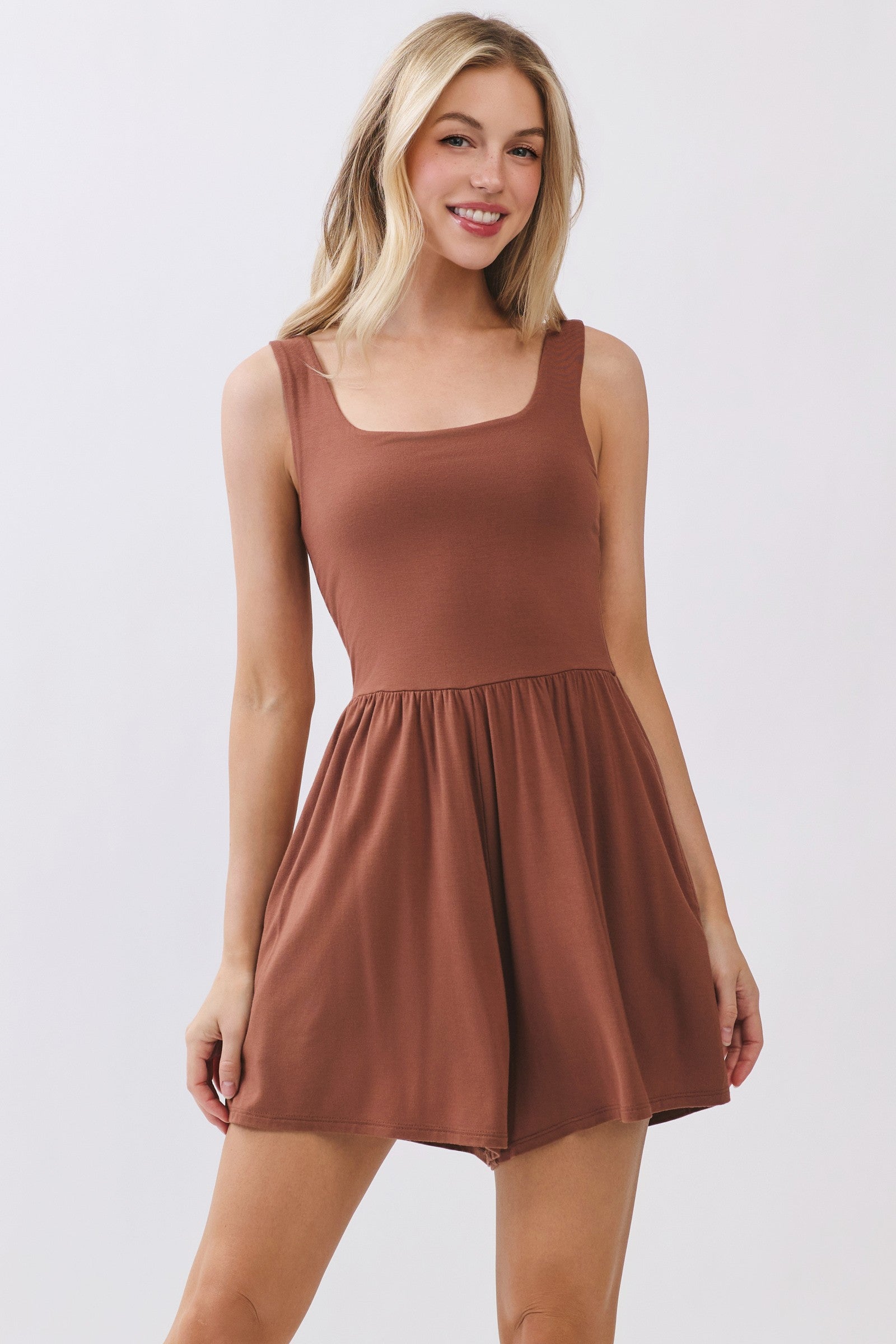 Double Layer Detailed Romper