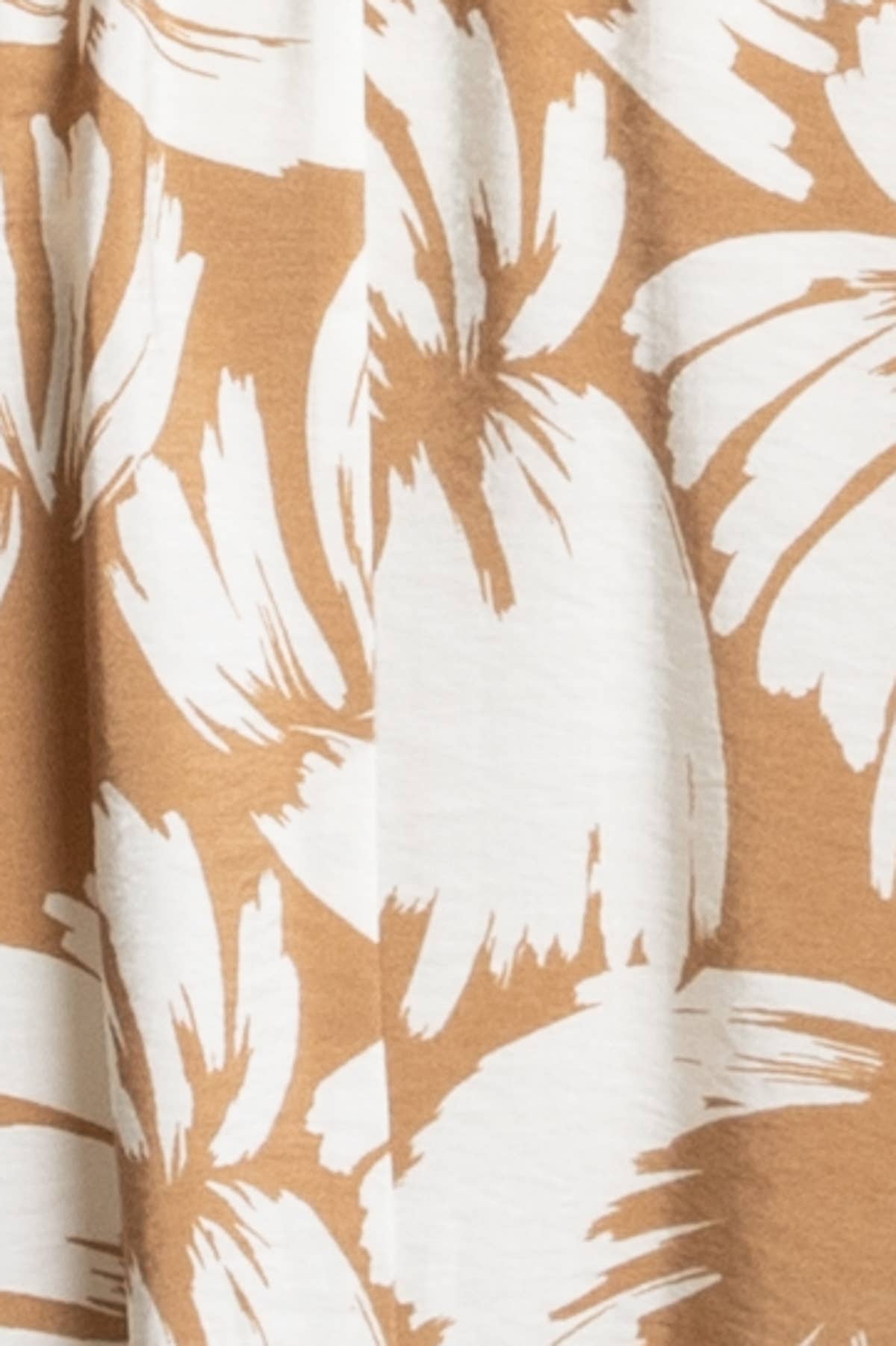 Tropical Smocked Waist Flowy Skirt