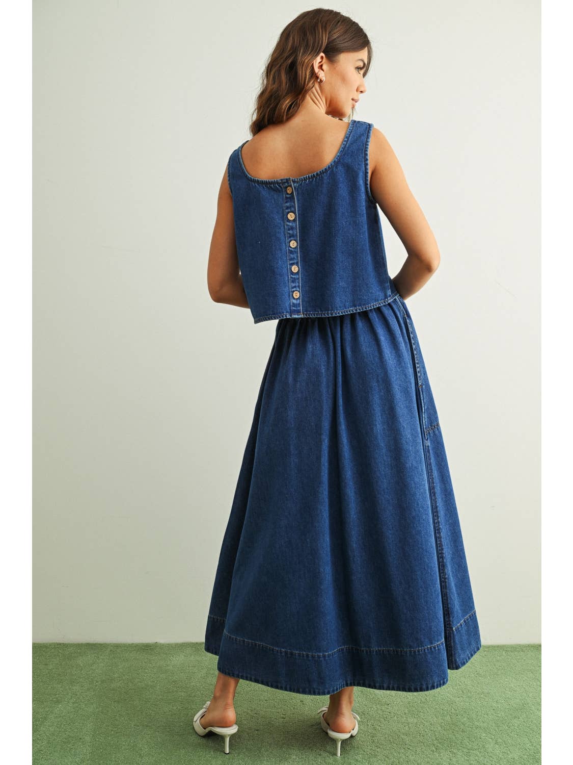 The Easy A-Line Denim Skirt