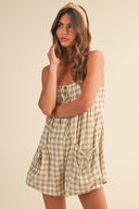 Nova Plaid Romper