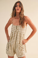 Nova Plaid Romper