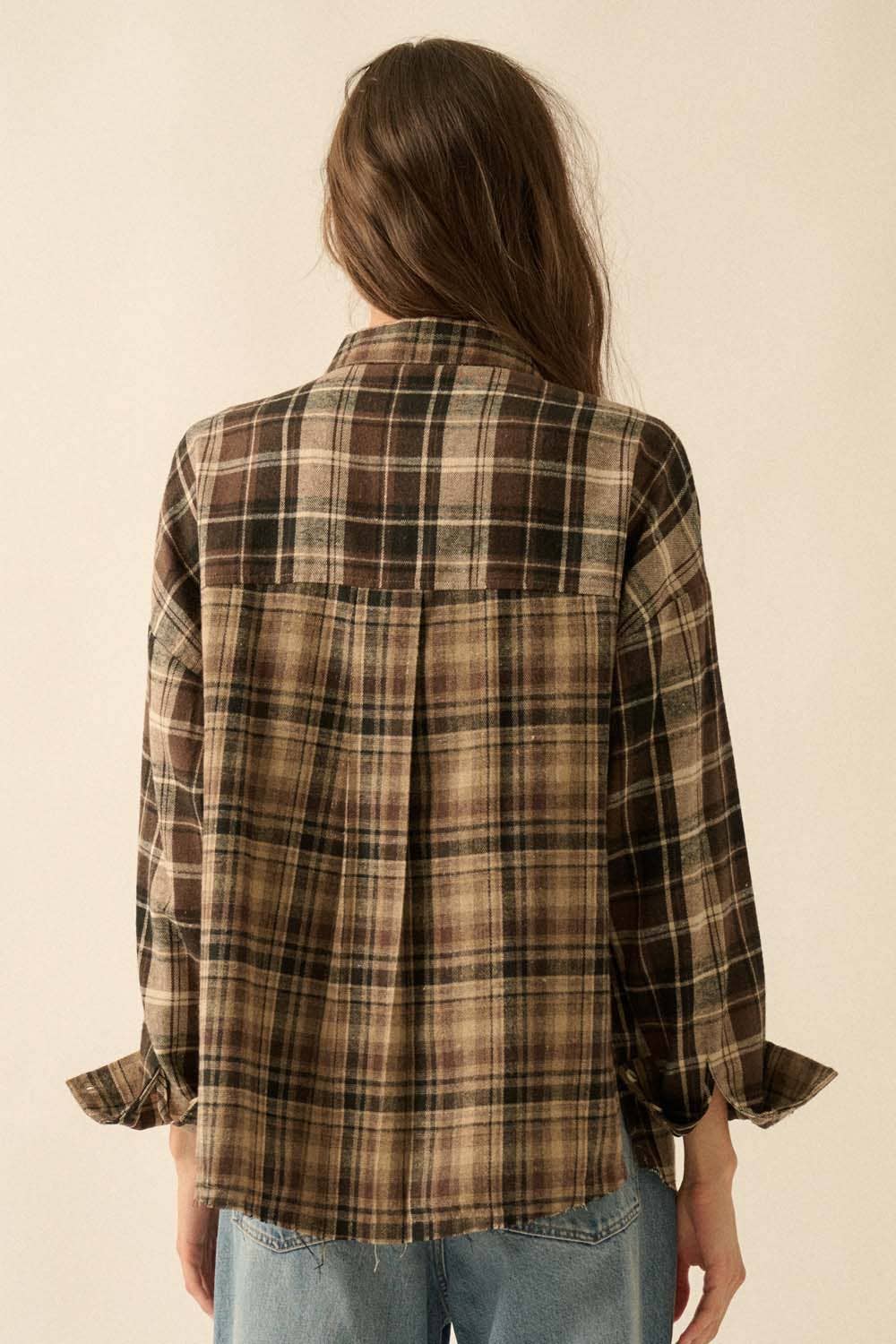 Colorblock Plaid Flannel