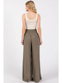 Sandy Smocked Wide-Leg Pants