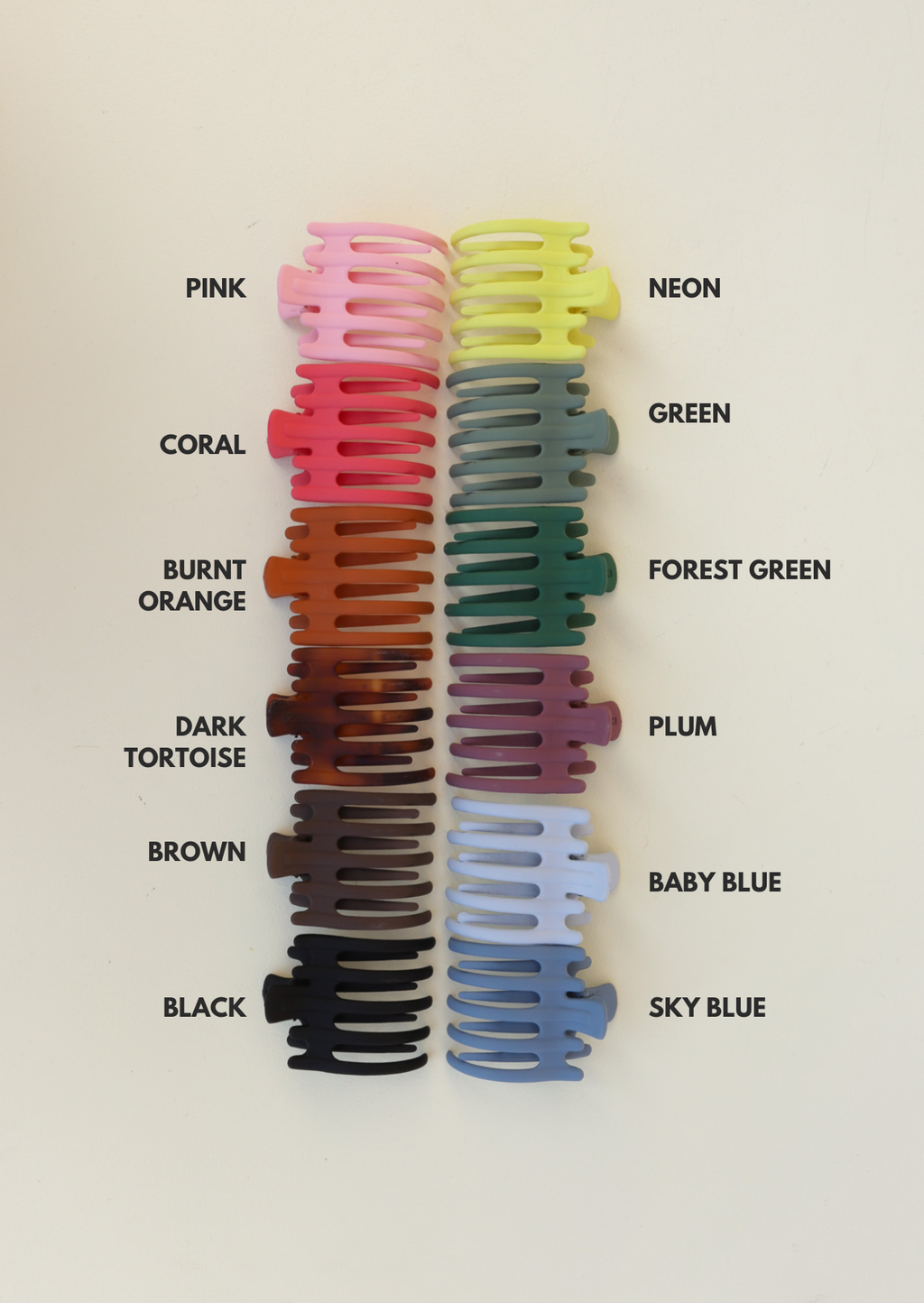 Lay Down Claw Clip