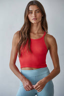 High Quality Seamless Sleeveless Halter Neck Top
