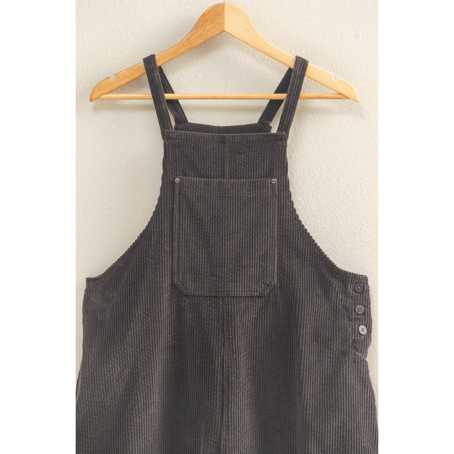 Kandi Corduroy Overall Romper